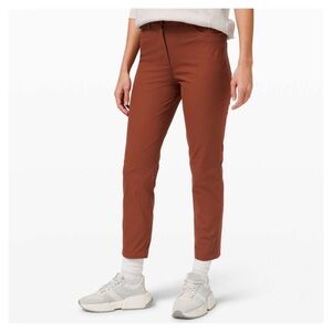 LULULEMON • City Sleek 5 Pocket 7/8 Pant in Dark Terracotta